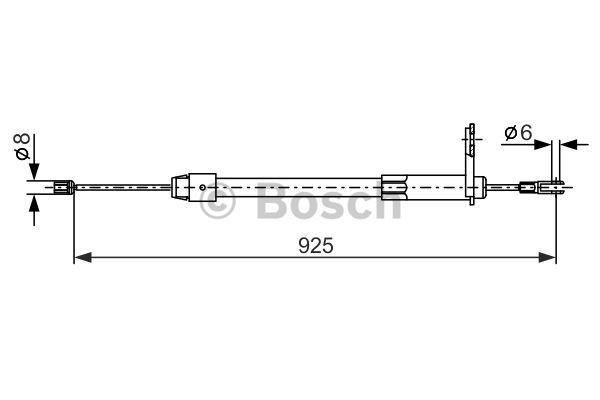 Cable Pull, parking brake BOSCH 1987477846 5