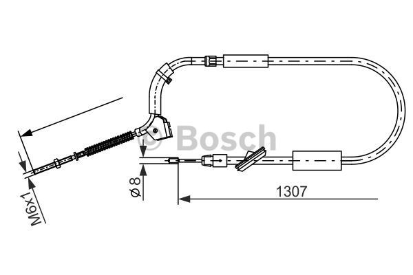 Cable Pull, parking brake BOSCH 1987477223 5
