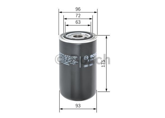 Filter, operating hydraulics BOSCH F026407113 5