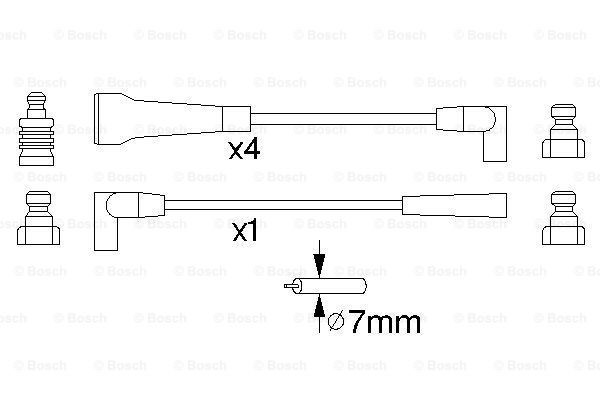 Ignition Cable Kit BOSCH 0986356743 5