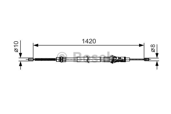 Cable Pull, parking brake BOSCH 1987482013