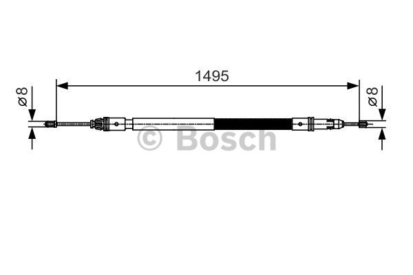 Cable Pull, parking brake BOSCH 1987482118