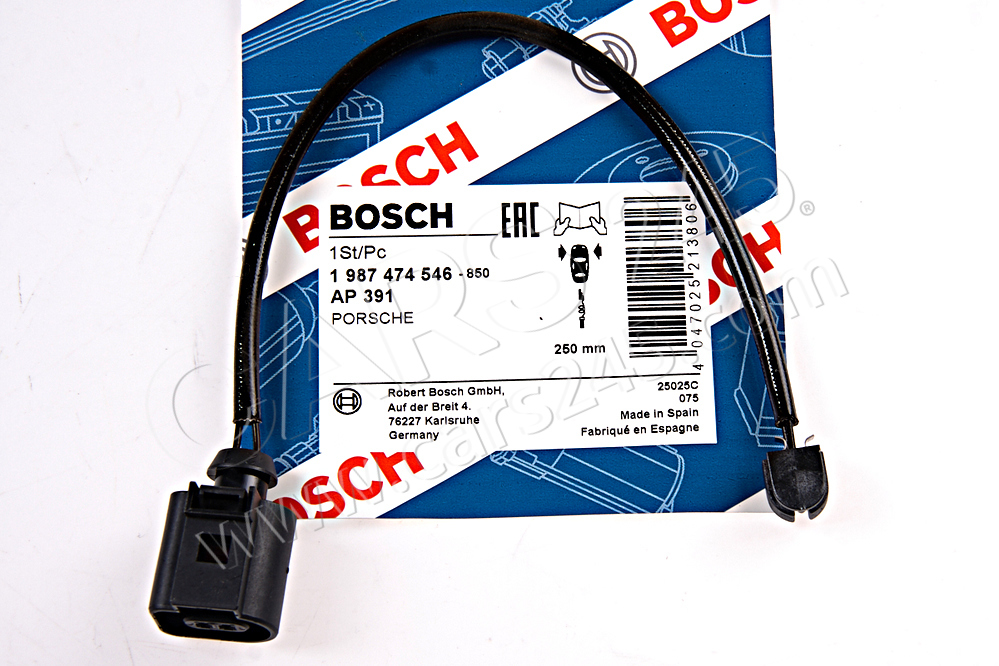 Warning Contact, brake pad wear BOSCH 1987474546 3
