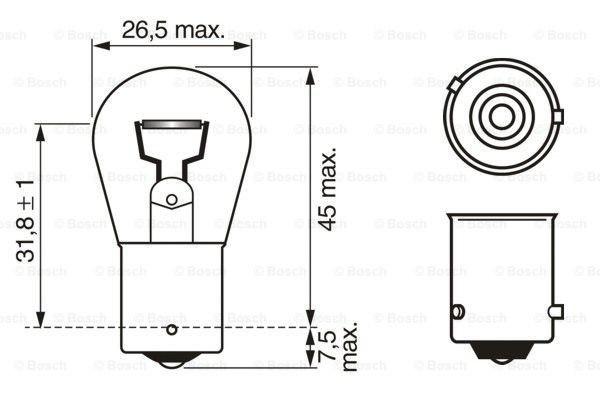 Bulb, direction indicator BOSCH 1987302812 6