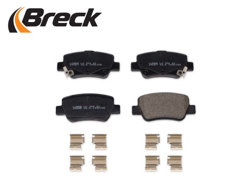 Brake Pad Set, disc brake BRECK 248850070410 3