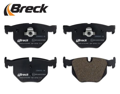 Brake Pad Set, disc brake BRECK 237320055400 2