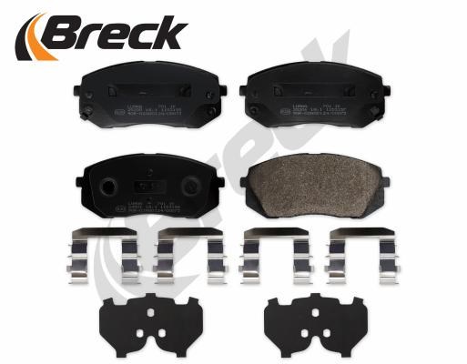 Brake Pad Set, disc brake BRECK 252050070100 2