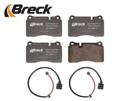 Brake Pad Set, disc brake BRECK 240980055100 3