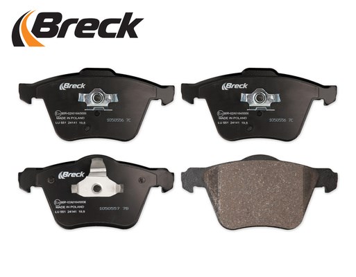 Brake Pad Set, disc brake BRECK 241410055100 3