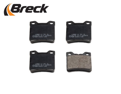Brake Pad Set, disc brake BRECK 212781070100 3