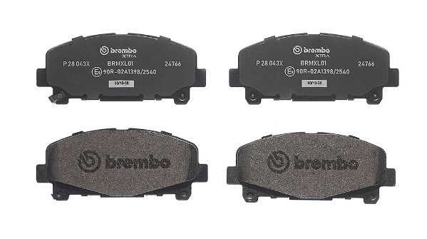 Brake Pad Set, disc brake BREMBO P28043X 2