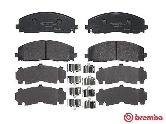 Brake Pad Set, disc brake BREMBO P11035 2