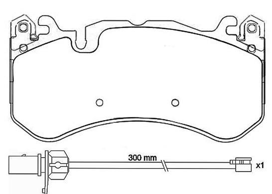 Brake Pad Set, disc brake BREMBO P50127