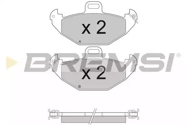 Brake Pad Set, disc brake BREMSI BP2922