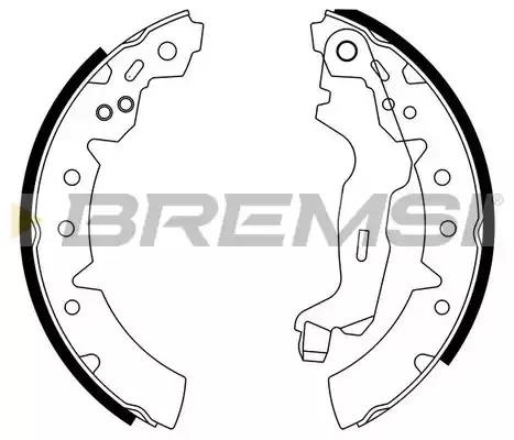 Brake Shoe Set BREMSI GF0952