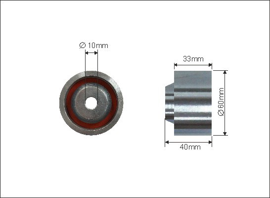 Deflection/Guide Pulley, timing belt CAFFARO 373131