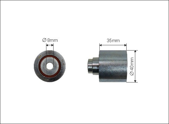 Deflection/Guide Pulley, timing belt CAFFARO 6235