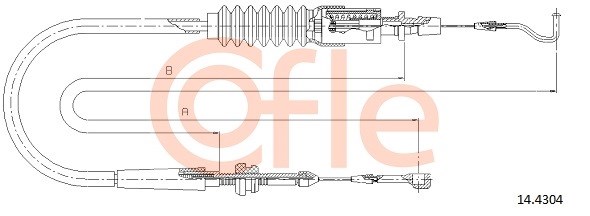 Accelerator Cable COFLE 144304