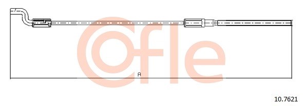 Cable Pull, parking brake COFLE 107621