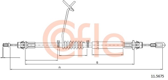 Cable Pull, parking brake COFLE 115675