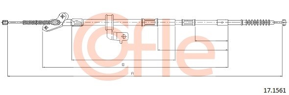 Cable Pull, parking brake COFLE 171561