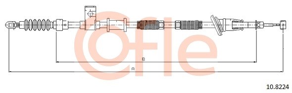 Cable Pull, parking brake COFLE 108224