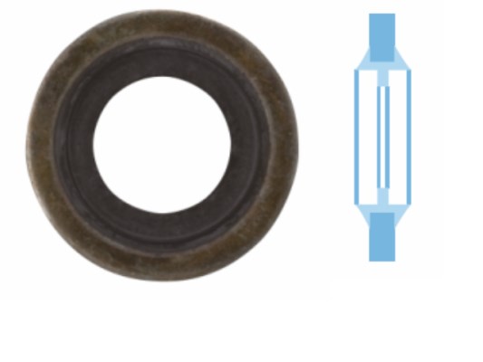 Seal Ring, oil drain plug CORTECO 008798S 2