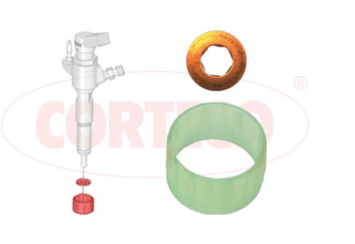 Seal Ring Set, injection valve CORTECO 49445015