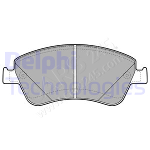 Brake Pad Set, disc brake DELPHI LP2102