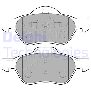 Brake Pad Set, disc brake DELPHI LP1714