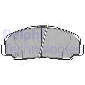 Brake Pad Set, disc brake DELPHI LP944