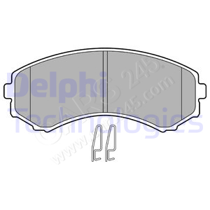 Brake Pad Set, disc brake DELPHI LP1462