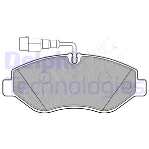 Brake Pad Set, disc brake DELPHI LP2043
