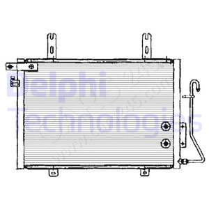 Condenser, air conditioning DELPHI TSP0225133