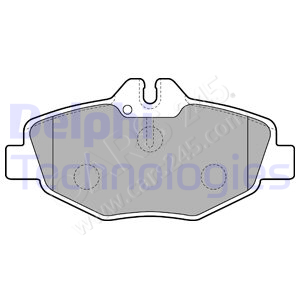 Brake Pad Set, disc brake DELPHI LP1791