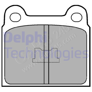 Brake Pad Set, disc brake DELPHI LP76