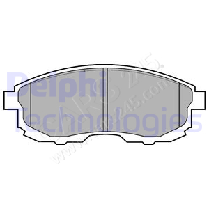 Brake Pad Set, disc brake DELPHI LP812
