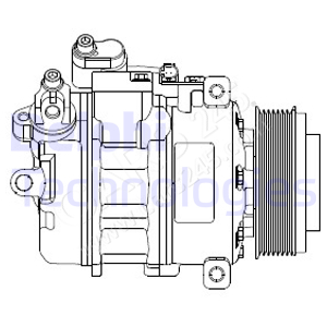 Compressor, air conditioning DELPHI CS20479