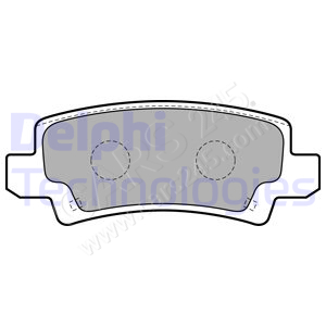 Brake Pad Set, disc brake DELPHI LP1864