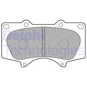 Brake Pad Set, disc brake DELPHI LP1782