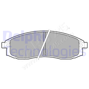 Brake Pad Set, disc brake DELPHI LP1759
