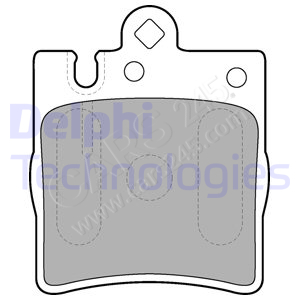 Brake Pad Set, disc brake DELPHI LP1618