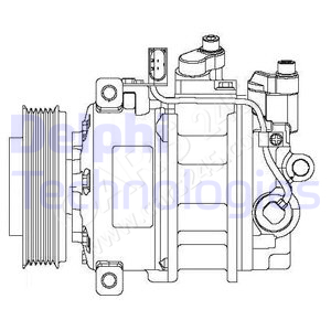 Compressor, air conditioning DELPHI CS20475