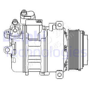 Compressor, air conditioning DELPHI CS20370