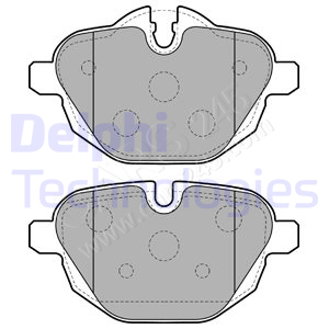 Brake Pad Set, disc brake DELPHI LP2162