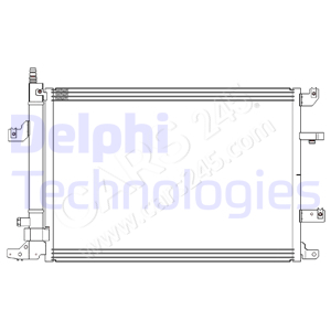 Condenser, air conditioning DELPHI CF20316