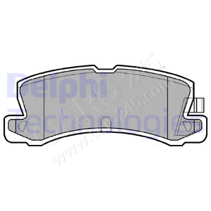 Brake Pad Set, disc brake DELPHI LP611