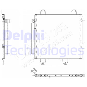 Condenser, air conditioning DELPHI TSP0225643