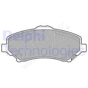 Brake Pad Set, disc brake DELPHI LP2143