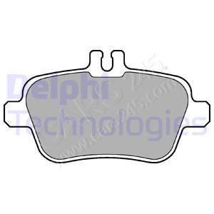 Brake Pad Set, disc brake DELPHI LP2289